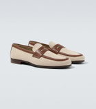Church's Leather-trimmed loafers