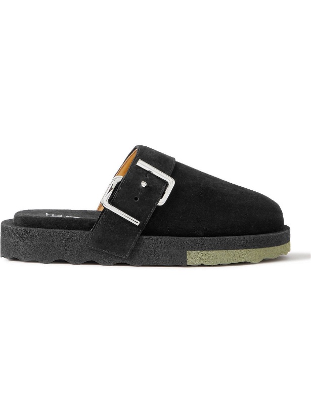Photo: Off-White - Suede Clogs - Black