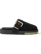 Off-White - Suede Clogs - Black
