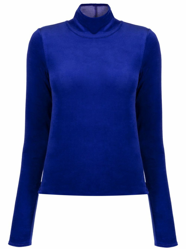 Photo: FORTE FORTE - Cotton Chenille Turtleneck T-shirt