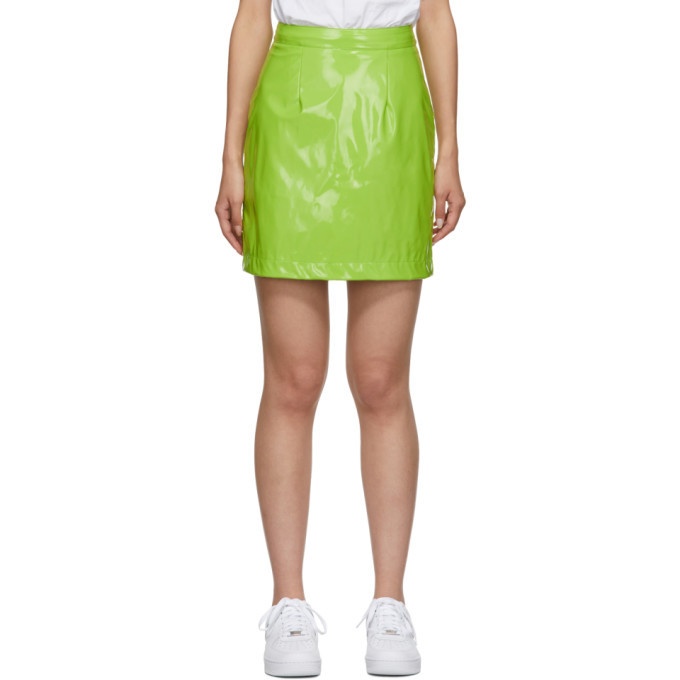 Photo: Kirin Green Latex Miniskirt