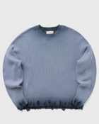 Reternity OIL WASHED KNIT SWEATER Blue Mens Pullover