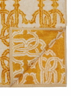 ROBERTO CAVALLI Logo Gold Cotton Blend Towel