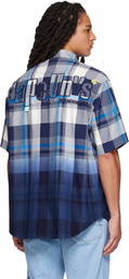 AAPE by A Bathing Ape Navy Plaid Shirt