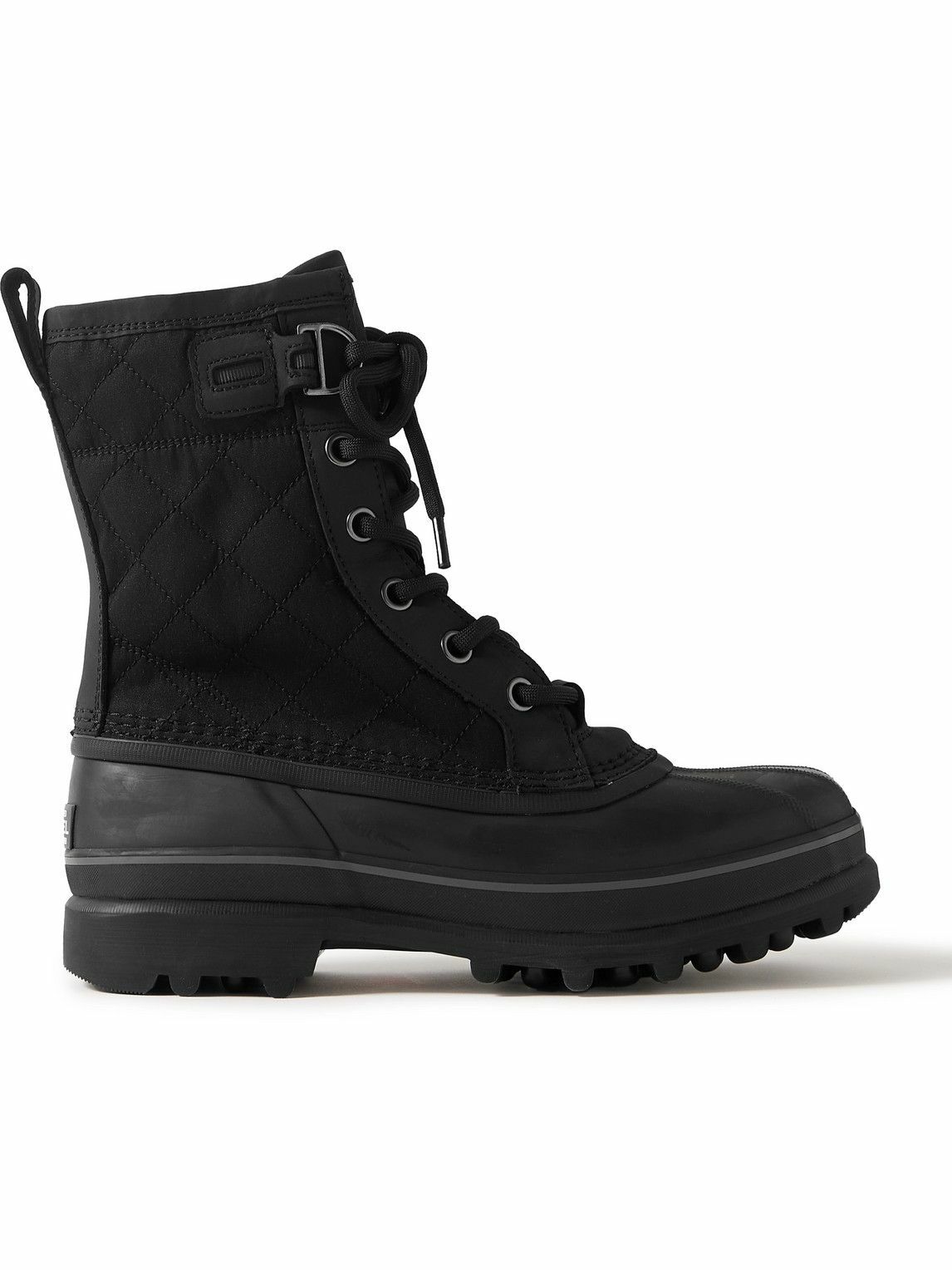 Sorel - CARIBOU™ ROYAL Rubber-Trimmed Quilted Shell Snow Boots - Black