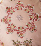 Etro Embroidered cotton cushion