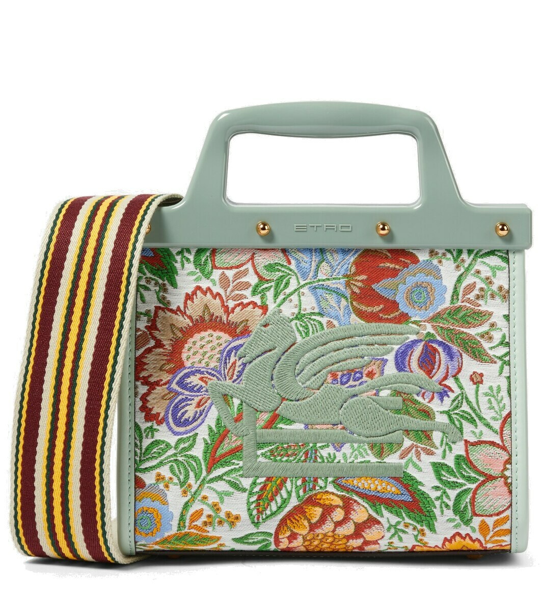 Etro Love Trotter Small embroidered tote bag Etro