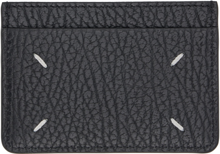 Photo: Maison Margiela Black Pebble Grained Card Holder