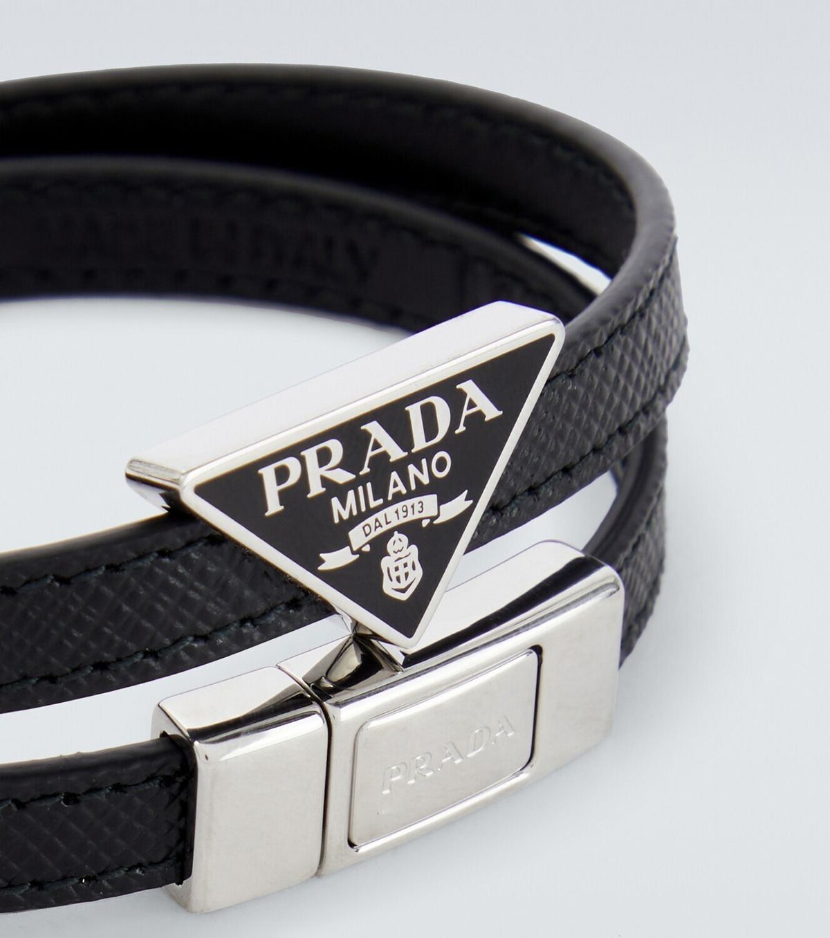 Prada Saffiano leather bracelet