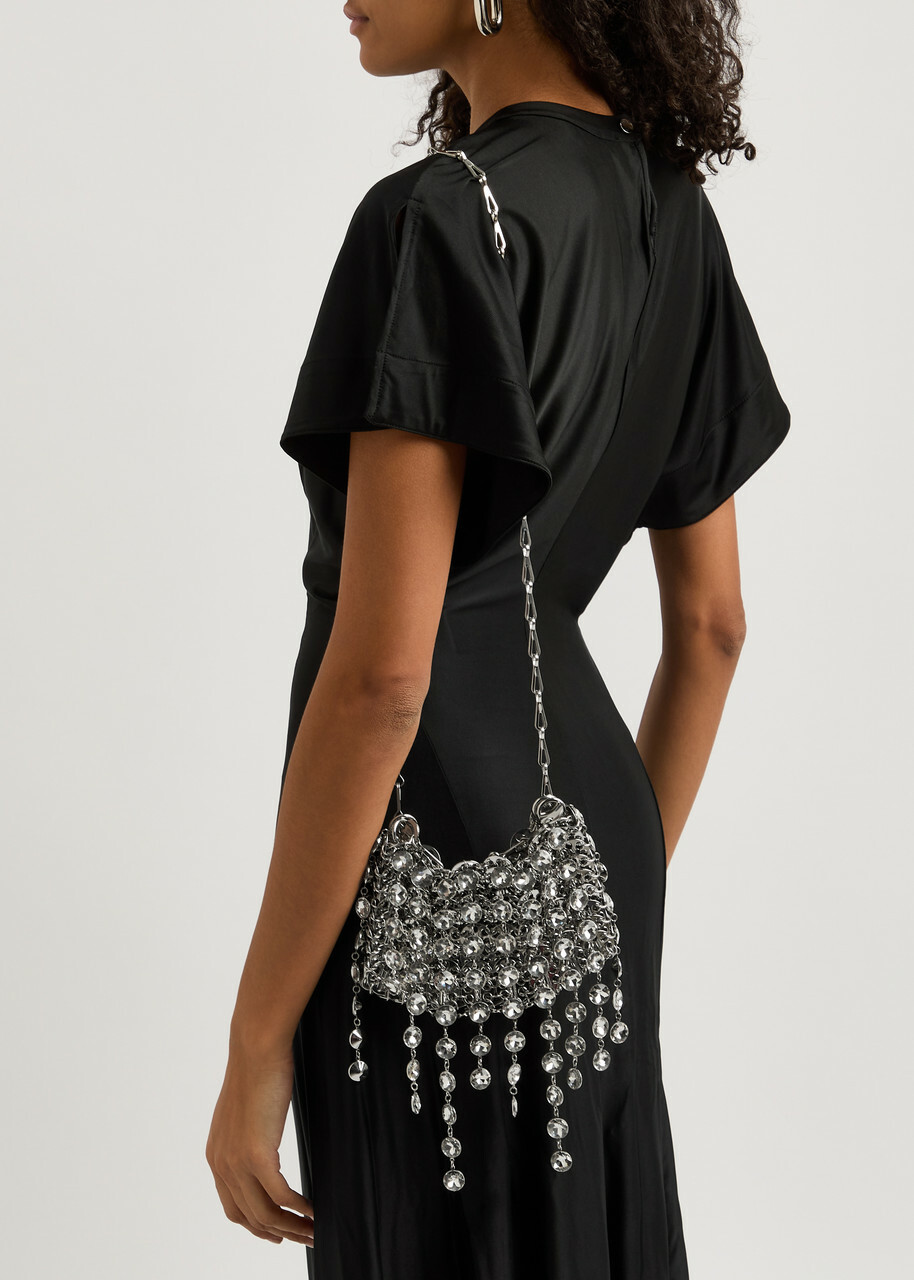 RABANNE ディスク スタッズ パーティー ショルダー バッグ 2025 Rabanne 1969 Crystal-embellished Disc Shoulder bag - Silver - One