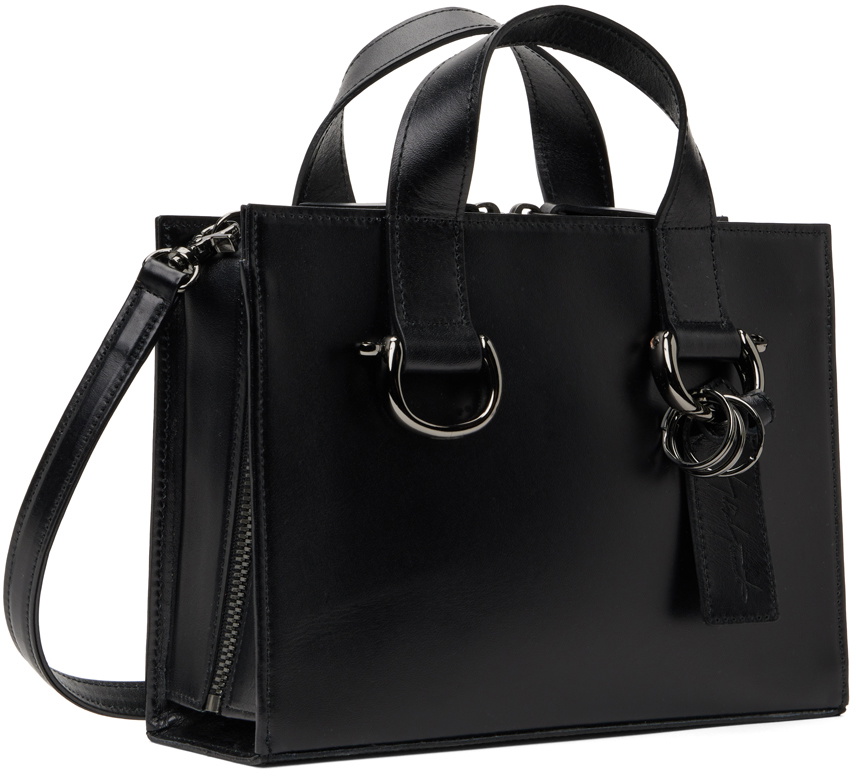 Yohji Yamamoto Black discord Leather Shoulder Bag Yohji Yamamoto
