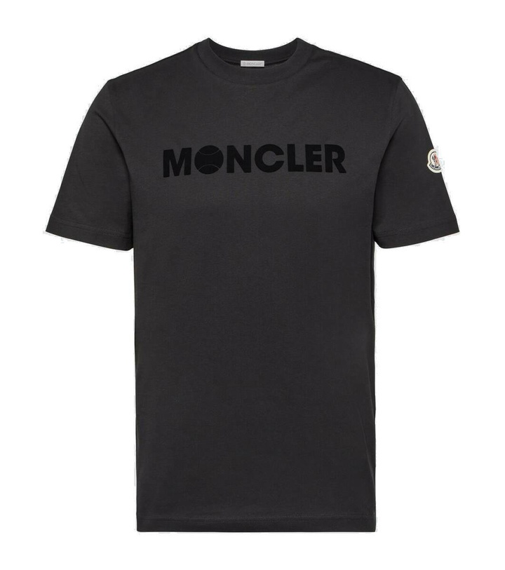 Photo: Moncler Cotton-blend jersey T-shirt