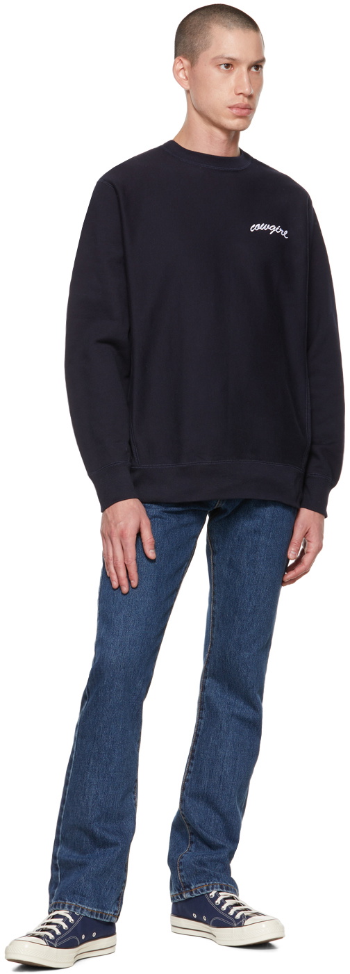 Cowgirl Blue Co Navy Embroidered Sweatshirt