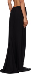 Ann Demeulemeester Black Sheila Long Bias Maxi Skirt