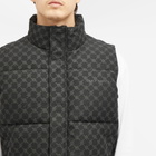 Daily Paper Men's Pondo Monogram Down Vest in Black