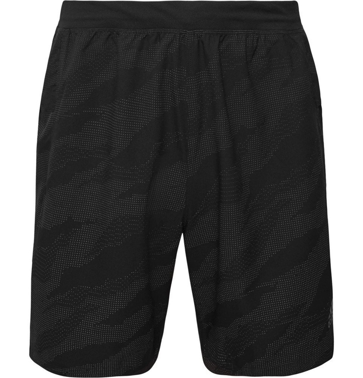 Photo: Adidas Sport - Hype Camo Slim-Fit Mesh-Panelled Shell Shorts - Black