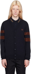 Fred Perry Navy Tipping Cardigan