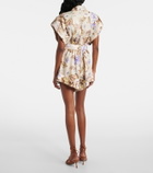 Zimmermann Floral linen romper