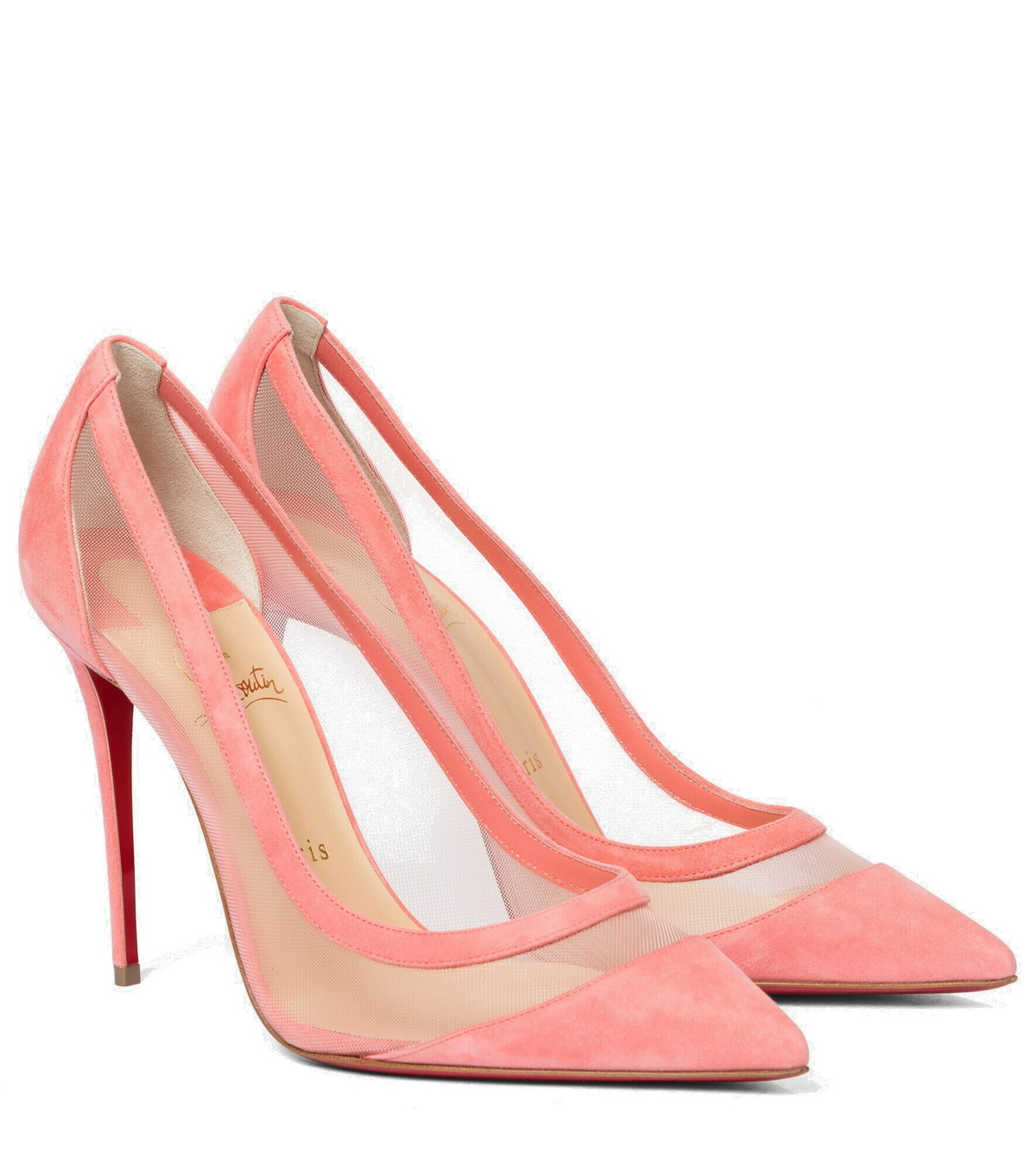 CL Galativi Pumps 85mm Mesh and Leather White