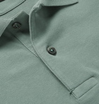 TOM FORD - Garment-Dyed Cotton-Piqué Polo Shirt - Green