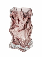 POLSPOTTEN Light Pink Ice Glass Vase