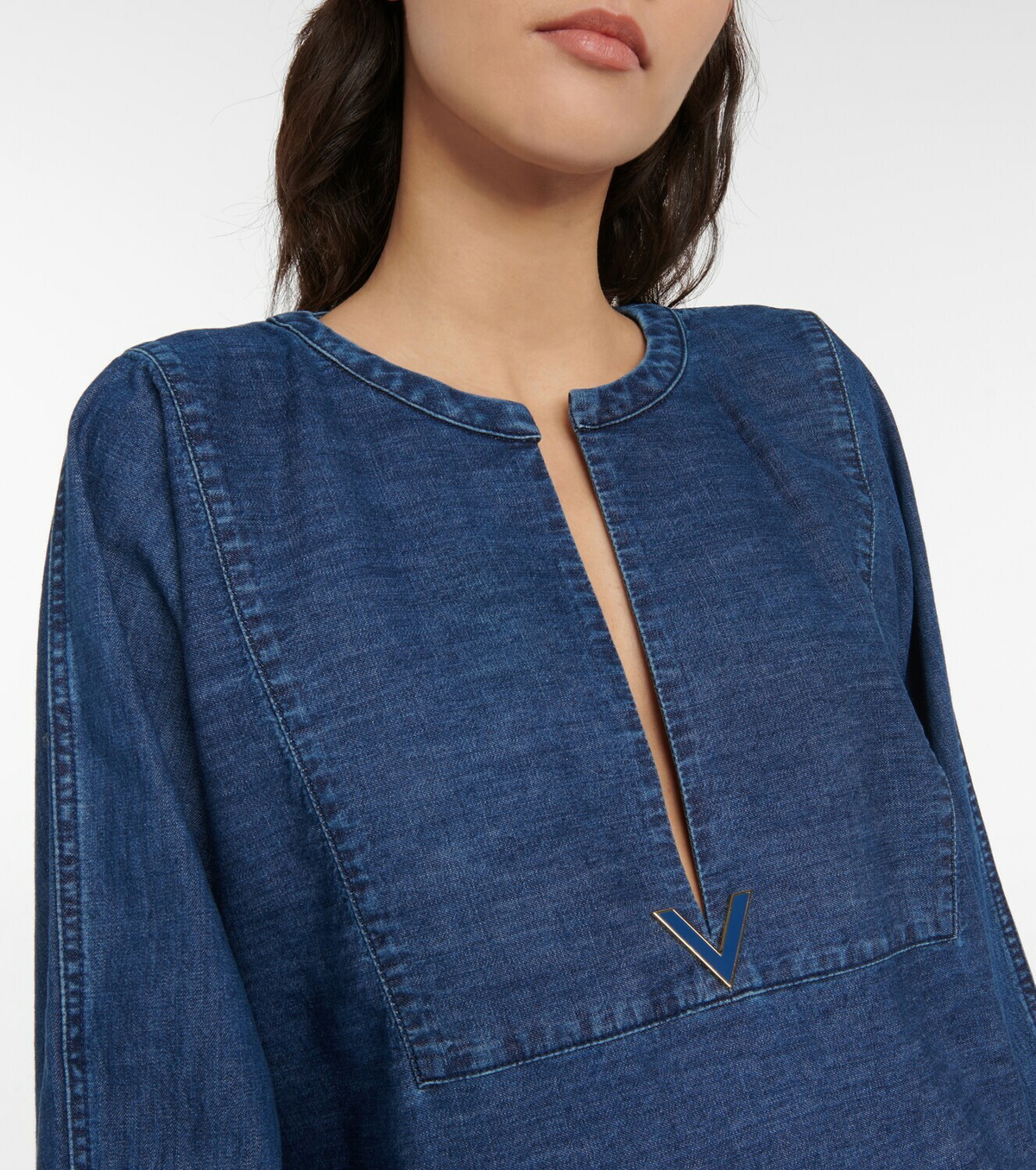 Valentino Denim midi dress Valentino