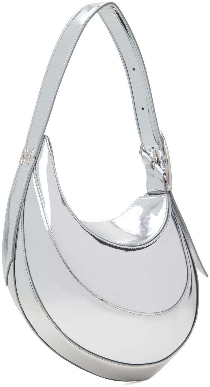 Mugler Silver Small Spiral Curve 02 Bag