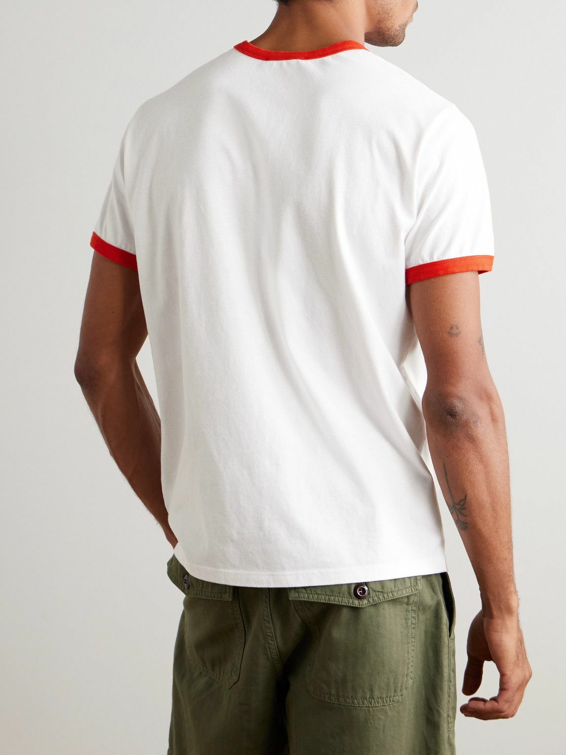 Vilebrequin - Partisol Logo-Print Cotton-Jersey T-Shirt - White