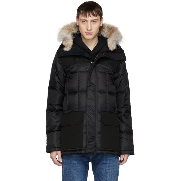 Photo: Canada Goose Black Black Label Down and Fur Callaghan Parka