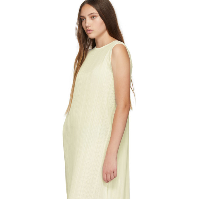 open lace back dress Issey Miyake Pleats Please Floral Tank Dress