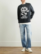 AMIRI - Music Record Logo-Print Cotton-Jersey Sweatshirt - Black