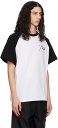 Rhude White & Black Raglan T-Shirt