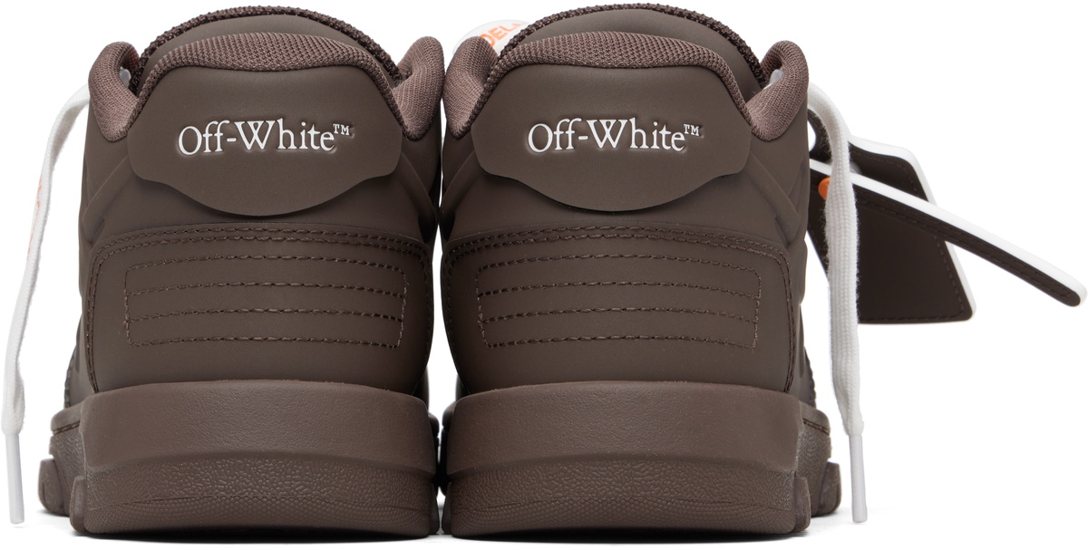 Off-White Brown 'Out Of Office' Molded Sneakers