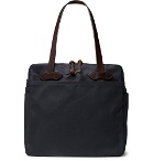 Filson - Leather-Trimmed Cotton-Twill Tote Bag - Men - Navy