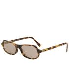 Miu Miu Eyewear B10SU Sunglasses in Honey Havana/Light Purple Brown 