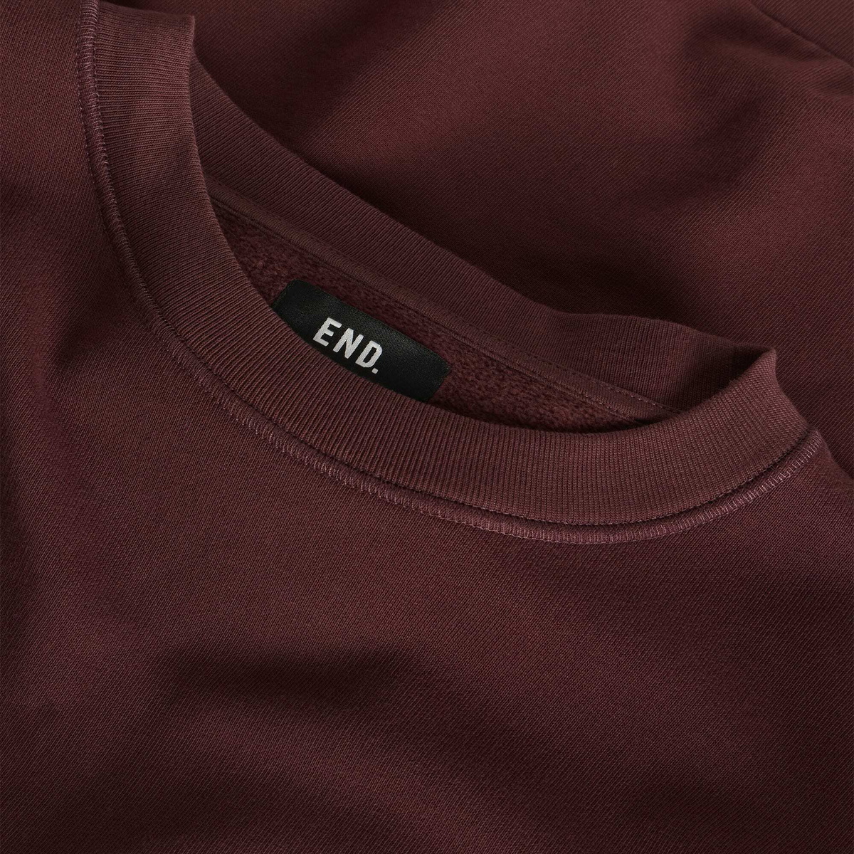END. Signature Sweatshirt in Oxblood