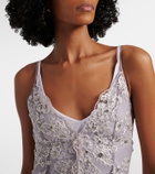 Jacques Wei Embellished lace cocktail dress