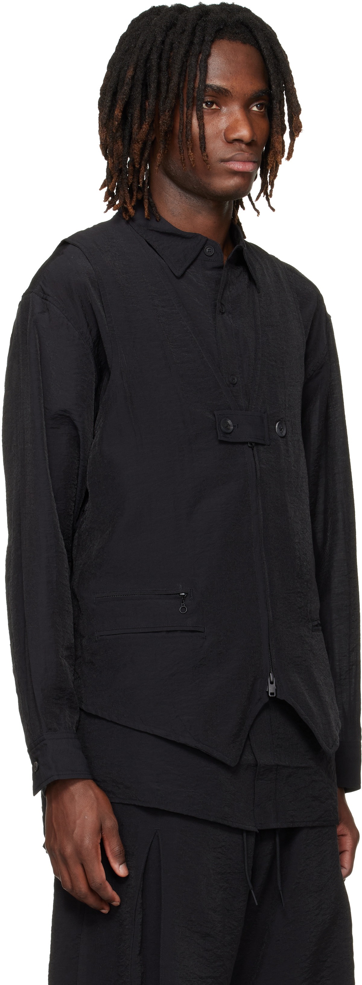 Y-3 Black Tailored Vest
