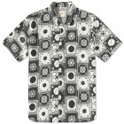 Folk Men's Tile Wave Gabe Shirt in Mono