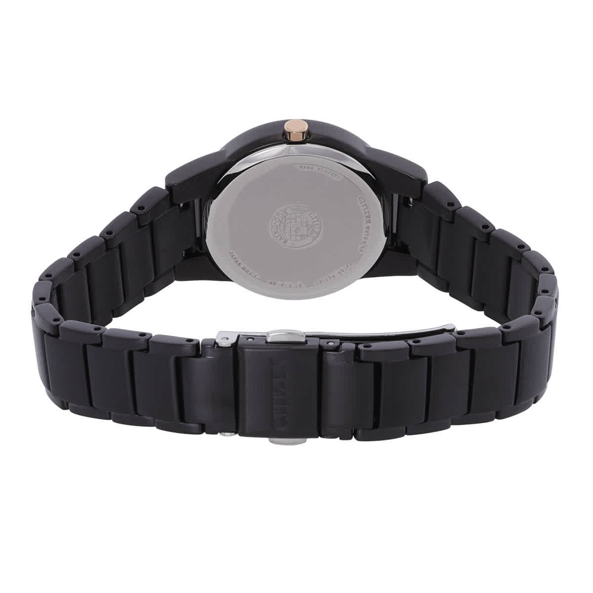 Citizen Axiom Black Dial Stainless Steel Ladies Watch GA1055-57F