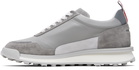 Thom Browne Gray Tech Nylon Alumni Sneakers