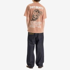 Pleasures Men's x Fat Beats 9th Street T-Shirt in Rose Quartz