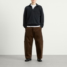 Les Tien Men's Thermal Banded Polo in Faded Black