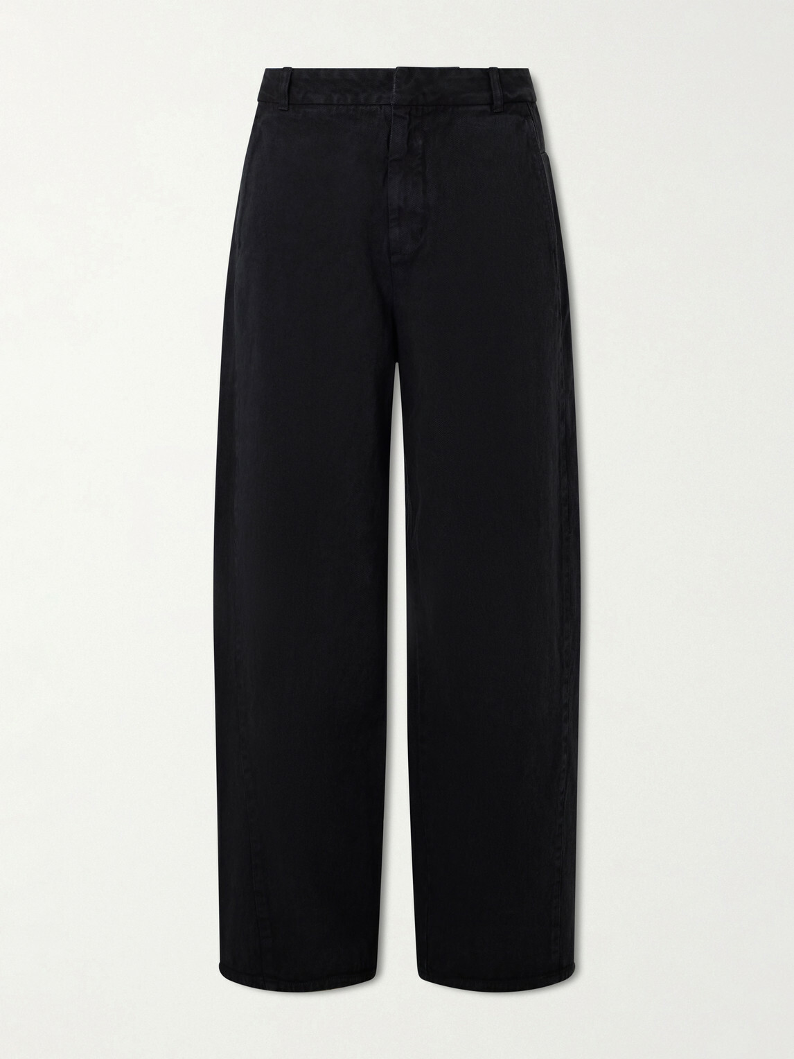 Amomento - Cotton Wide-Leg Jeans - Black