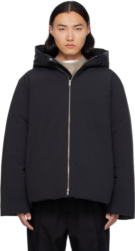 Photo: Jil Sander Black Hooded Down Jacket