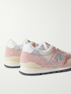New Balance - Made in USA 996 Suede and Mesh Sneakers - Pink