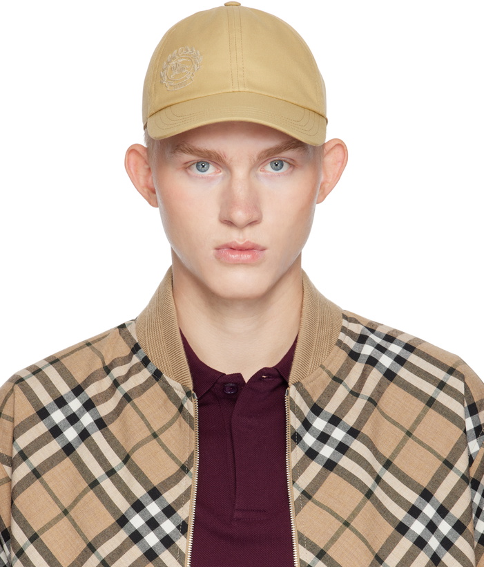 Photo: Burberry Beige EKD Cotton Blend Baseball Cap