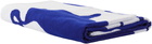 Burberry Navy & White Split EKD Beach Towel