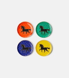 Jonathan Adler Cheval set of 4 porcelain coasters