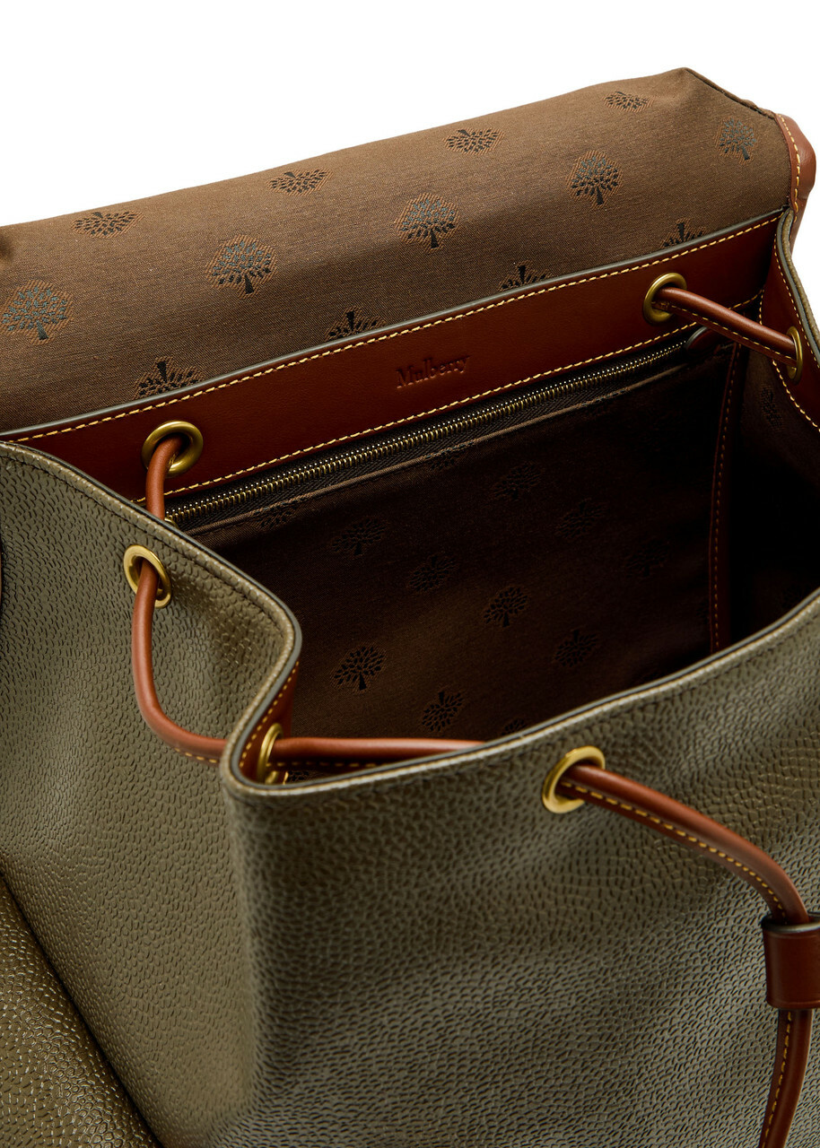 Mulberry Heritage Pebbled Leather Backpack - Brown - One Size